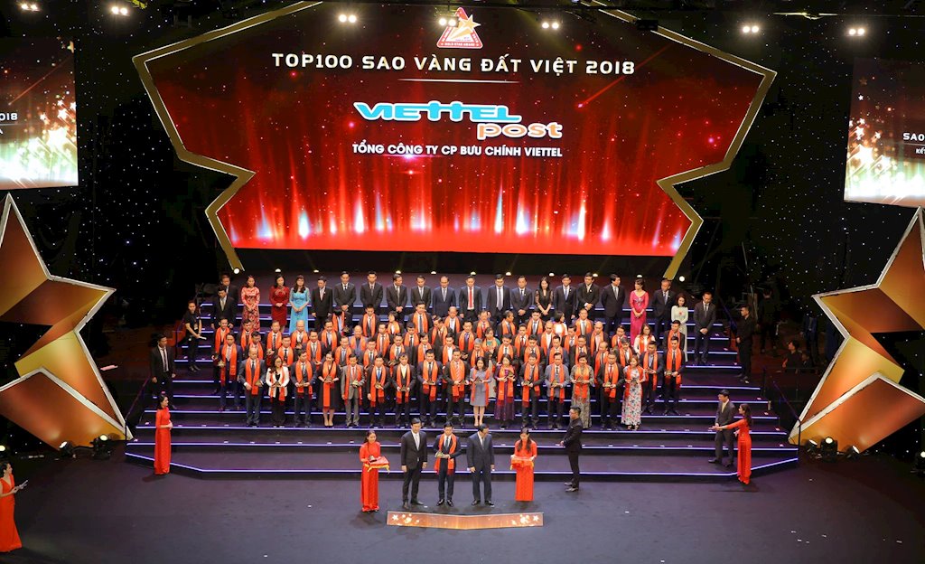 Bưu chính Viettel lần thứ hai nhận giải Sao vàng đất Việt