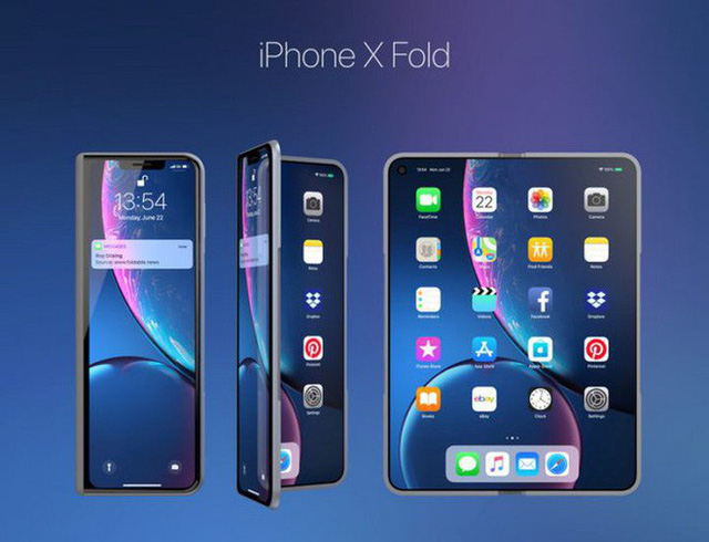 Ý tưởng thiết kế iPhone X Fold này có thể là câu trả lời của Apple dành cho Galaxy Fold của Samsung - Ảnh 1.