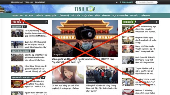 Đại Kỷ Nguyên, tinhoa.net, trithucvn.net là những trang tin giả, bất hợp pháp tại Việt Nam
