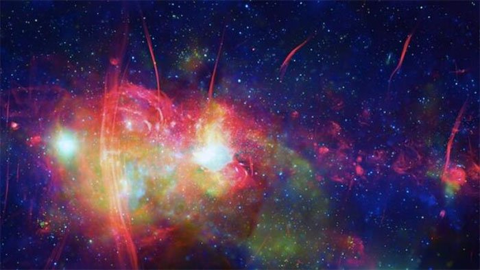 Bức ảnh đầy màu sắc về trung tâm dải Ngân Hà.