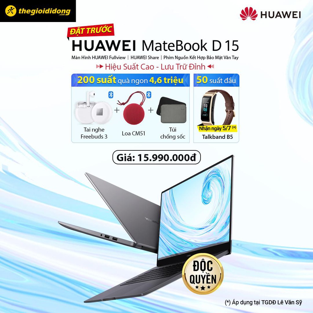 Huawei MateBook D15 ra mắt người dùng Việt: màn hình tràn viền, camera ẩn, bảo mật vân tay giá 16 triệu ảnh 3