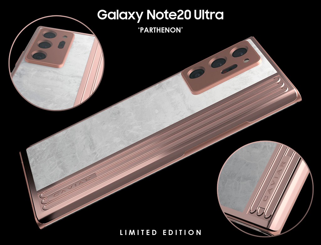 Caviar “chế tác” Galaxy Note20 Ultra bằng cẩm thạch và vàng, giá từ 5.700 USD ảnh 3