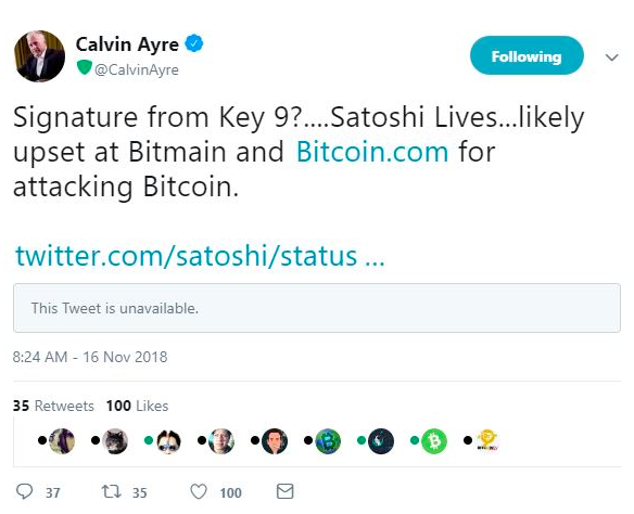 Xôn xao chuyện Bitcoin Cash tách ra do một tweet của Satoshi Nakamoto
