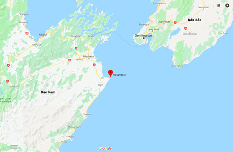 Hai hòn đảo ở New Zealand được cho là đã xích lại gần nhau hơn.
