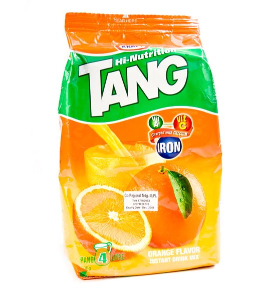 Tang được sử dụng trong không gian để làm dịu đi mùi khó chịu trong nước uống trên tàu.