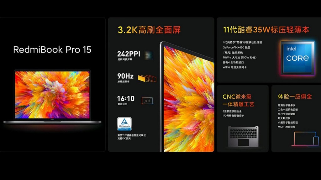 RedmiBook Pro 14/15 inch ra mắt: Màn hình 90Hz, Intel Core thế hệ 11, giá từ 697 USD ảnh 8