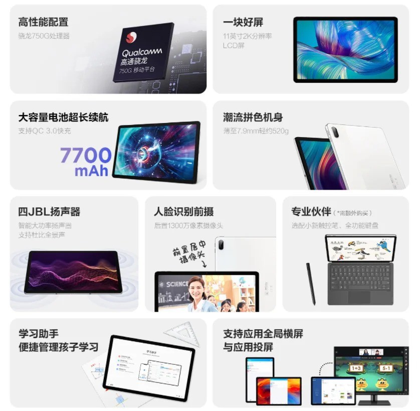 Lenovo Xiaoxin Pad Plus ra mắt: tablet tầm trung, cấu hình hấp dẫn, giá từ 312 USD ảnh 2
