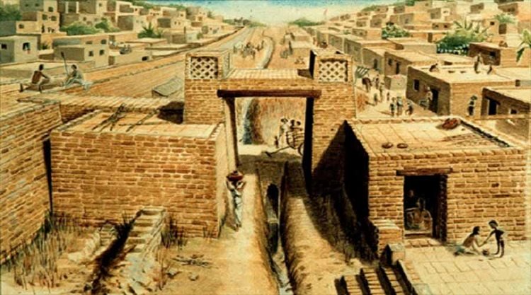 Những tường thành của văn hóa Harappa.