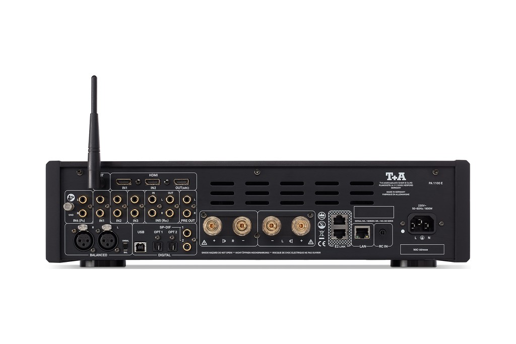 T+A PA 1100E – Ampli tích hợp DAC xử lý thuật toán DSP, có option module HDMI và Phono ảnh 5