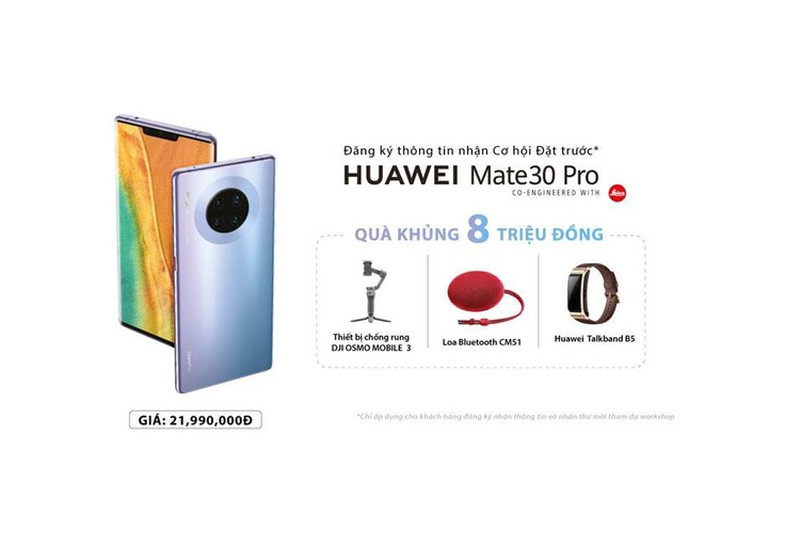 Huawei ban Mate 30 Pro tai Viet Nam: Gia 22 trieu, khong co dich vu Google