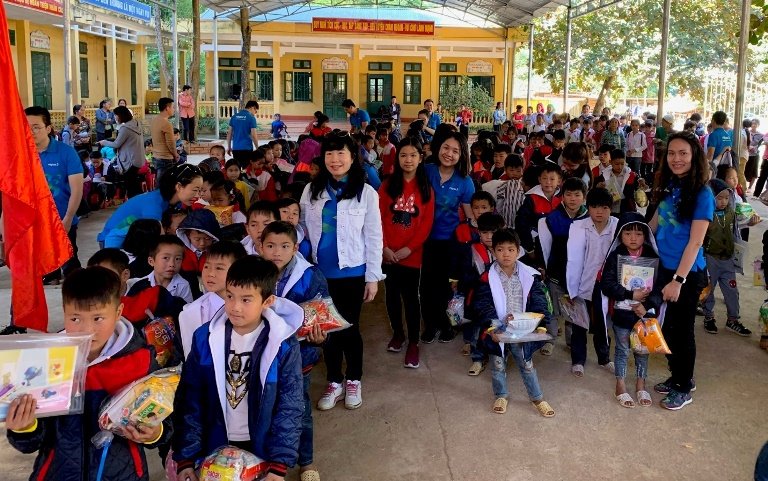 NAPAS khởi công xây dựng công trình phòng học và giáo vụ cho học sinh miền núi huyện Đà Bắc Hòa Bình