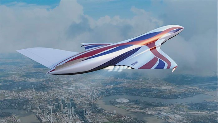 Thiết kế máy bay siêu thanh sử dụng tên lửa SABRE.