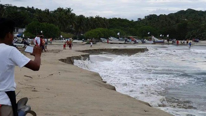 Bãi biển Puerto Escondito thuộc tiểu bang Oaxaca tại Mexico.