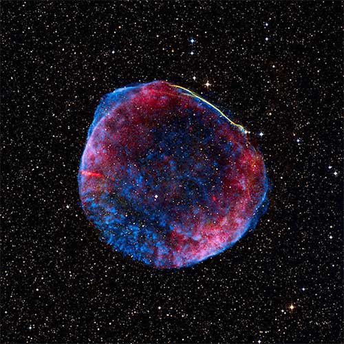 Hình ảnh mô phỏng vụ nỏ siêu tân tinh, điều mà người xưa gọi là Khách Tinh huyền bí.