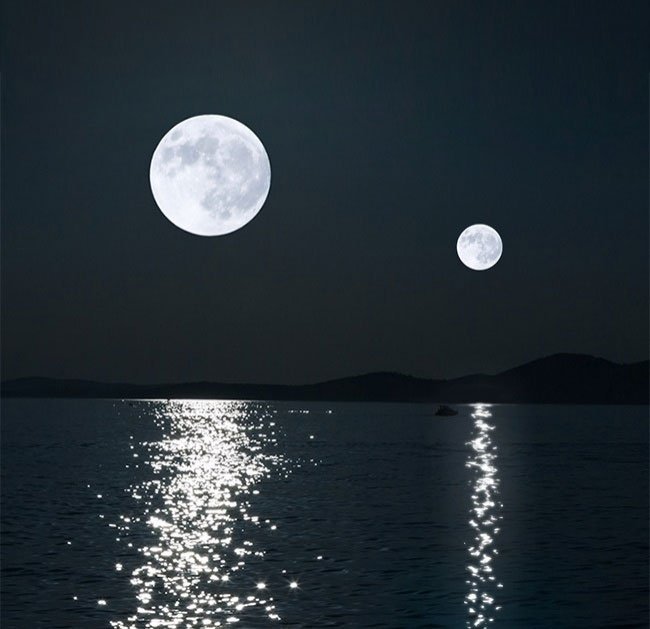 Các nhà thiên văn học chi biết Trái Đất từng có 2 mặt trăng cách đây 4,6 triệu năm.