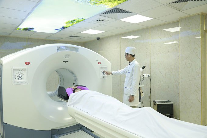Máy chụp PET/CT tại Bệnh viện trung ương Quân đội 108 (Hà Nội).