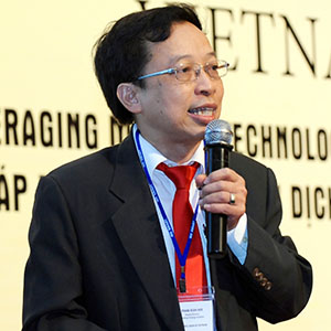 Ông Phạm Xuân Hòe, Phó viện trưởng Viện Chiến lược Ngân hàng. Ảnh:  Banking Vietnam 2018