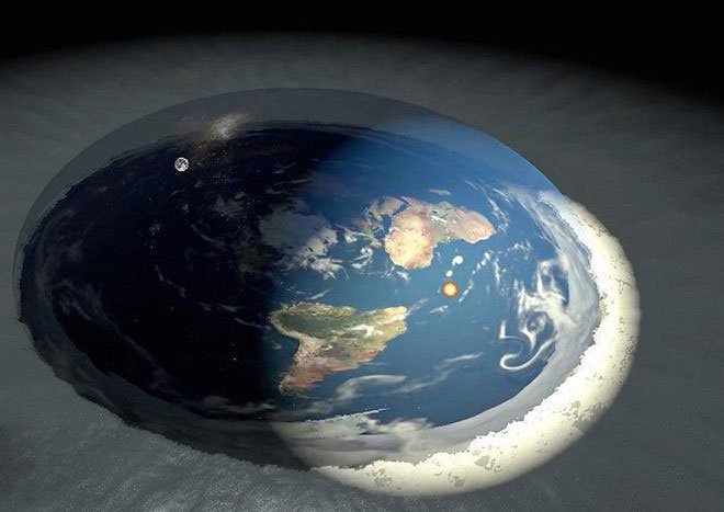 Những người tin Trái Đất phẳng cho rằng Nam cực chính là phần băng nằm ở rìa hành tinh. 