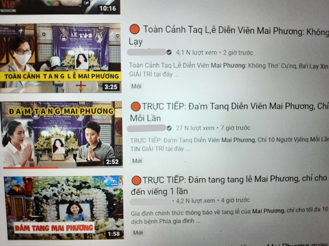 Video gia livestream dam tang Mai Phuong tran lan YouTube hinh anh 1 Screenshot_45.jpg