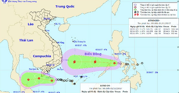 Tin áp thấp nhiệt đới gần bờ và áp thấp nhiệt đới gần biển ...