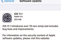 Apple bất ngờ tung ra bản cập nhật iOS 11.1