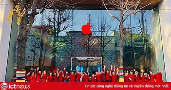 Vì sao logo quả táo Apple Store có màu đỏ vào ngày 1/12?