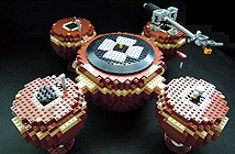 Đầu đĩa than bằng Lego chơi nhạc như thật