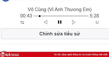 Hướng dẫn tạo tiểu sử Facebook bằng trình phát nhạc bài hát Hướng dẫn tạo tiểu sử Facebook bằng trình phát nhạc bài hát
