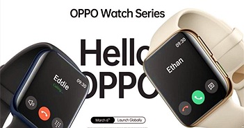 Smartwatch đầu tiên của Oppo trông giống Apple Watch
