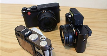 Cận cảnh bộ 3 máy ảnh Leica D-Lux, X và X-E mới về Việt Nam