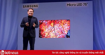 Samsung giới thiệu tivi MicroLED 4K 75 inch tại CES 2019