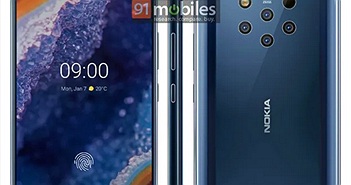 Rò rỉ ảnh render hoàn chỉnh của Nokia 9 PureView