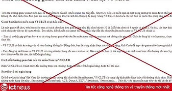 Website Sở Nội vụ Hải Dương bị hacker tấn công, đăng hướng dẫn game cờ bạc