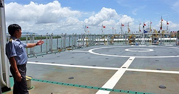 Tàu kiểm ngư hiện đại nhất Việt Nam về đến Vũng Tàu