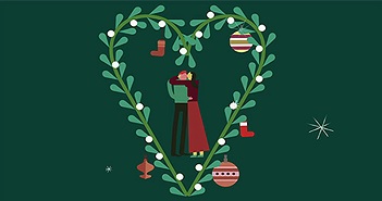 "Nụ hôn dưới cây tầm gửi" trong lễ Giáng Sinh: tục lệ này bắt nguồn từ đâu và có ý nghĩa gì?