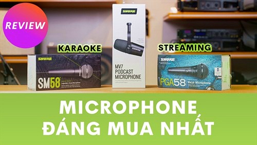 Bộ ba microphone đáng mua nhất của Shure dành cho karaoke và streamer