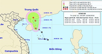 Xuất hiện áp thấp nhiệt đới trên biển Đông, mưa giông trên cả nước