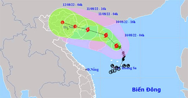 Tối nay, cơn bão số 2 (bão Mulan) vào vịnh Bắc Bộ
