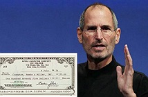 Tấm séc với chữ ký Steve Jobs có giá hơn 85.000 USD