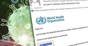 Chiếm quyền điều khiển web bằng mã độc giả mạo thông tin virus Corona