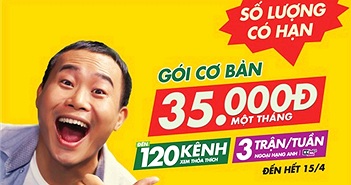 Ưu đãi có hạn Gói K+ Cơ Bản giá 35.000đ /tháng, xem được 120 kênh Ưu đãi có hạn Gói K+ Cơ Bản giá 35.000đ /tháng, xem được 120 kênh
