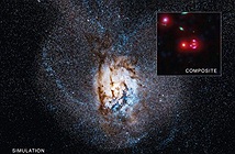 Thiên hà phát sáng rực rỡ khi sinh ra số sao gấp 4.500 lần Ngân Hà