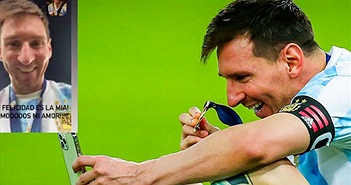 Soi chiếc smartphone được Messi dùng để gọi cho vợ con Soi chiếc smartphone được Messi dùng để gọi cho vợ con