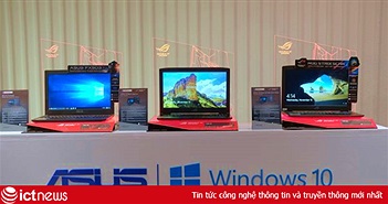 Asus cài đặt Windows 10 bản quyền cho mọi máy tính xách tay bán tại Việt Nam