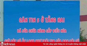 Nhà trường teen hết cỡ khi giăng biển thông báo: Điều hoà Canteen đã sửa, lạnh như trái tim người yêu cũ của bạn Nhà trường teen hết cỡ khi giăng biển thông báo: Điều hoà Canteen đã sửa, lạnh như trái tim người yêu cũ của bạn