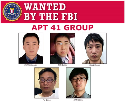 Mỹ truy nã 5 hacker Trung Quốc tấn công mạng toàn cầu
