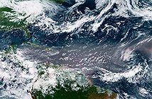 Các đám mây bụi Sahara làm dịu các cơn bão ở Đại Tây Dương