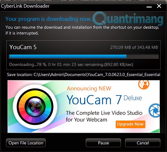 Hướng dẫn quay phim màn hình bằng CyberLink Youcam