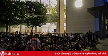 Cảnh màn trời chiếu đất của người Việt xếp hàng mua iPhone