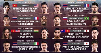 ONE Championship công bố lịch thi đấu cho sự kiện ONE: IMMORTAL TRIUMPH ONE Championship công bố lịch thi đấu cho sự kiện ONE: IMMORTAL TRIUMPH